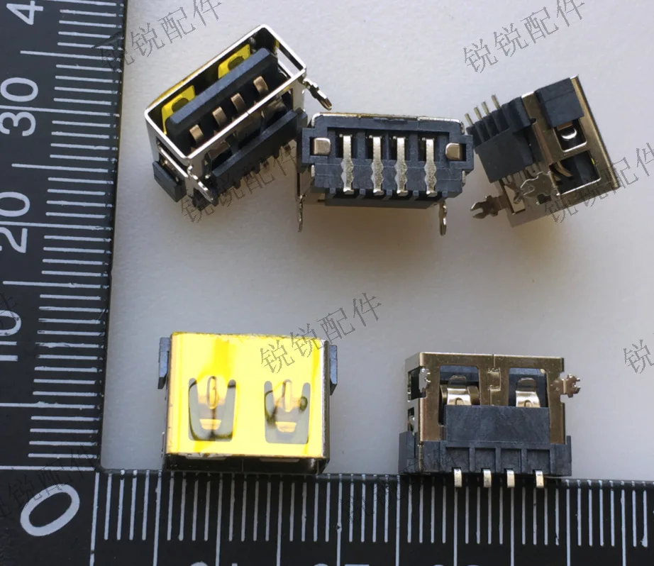 For notebook computer USB2.0 socket power bank USB charging port female seat 4P short body patch female seat