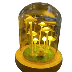 Led Room Decor Night Lights DIY lamp Tulip Flowers Mushroom Agaric Bedroom New Year Christmas Material nightlight Gift for Kids
