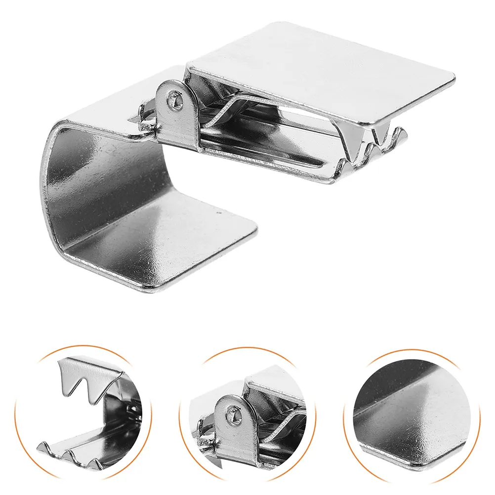 4Pcs Metal Rug Clips Heavy Duty for Curtains Tapestry Backdrop Wall Display Anti-Slip Fabric Holder Clamp Sturdy Silver Design