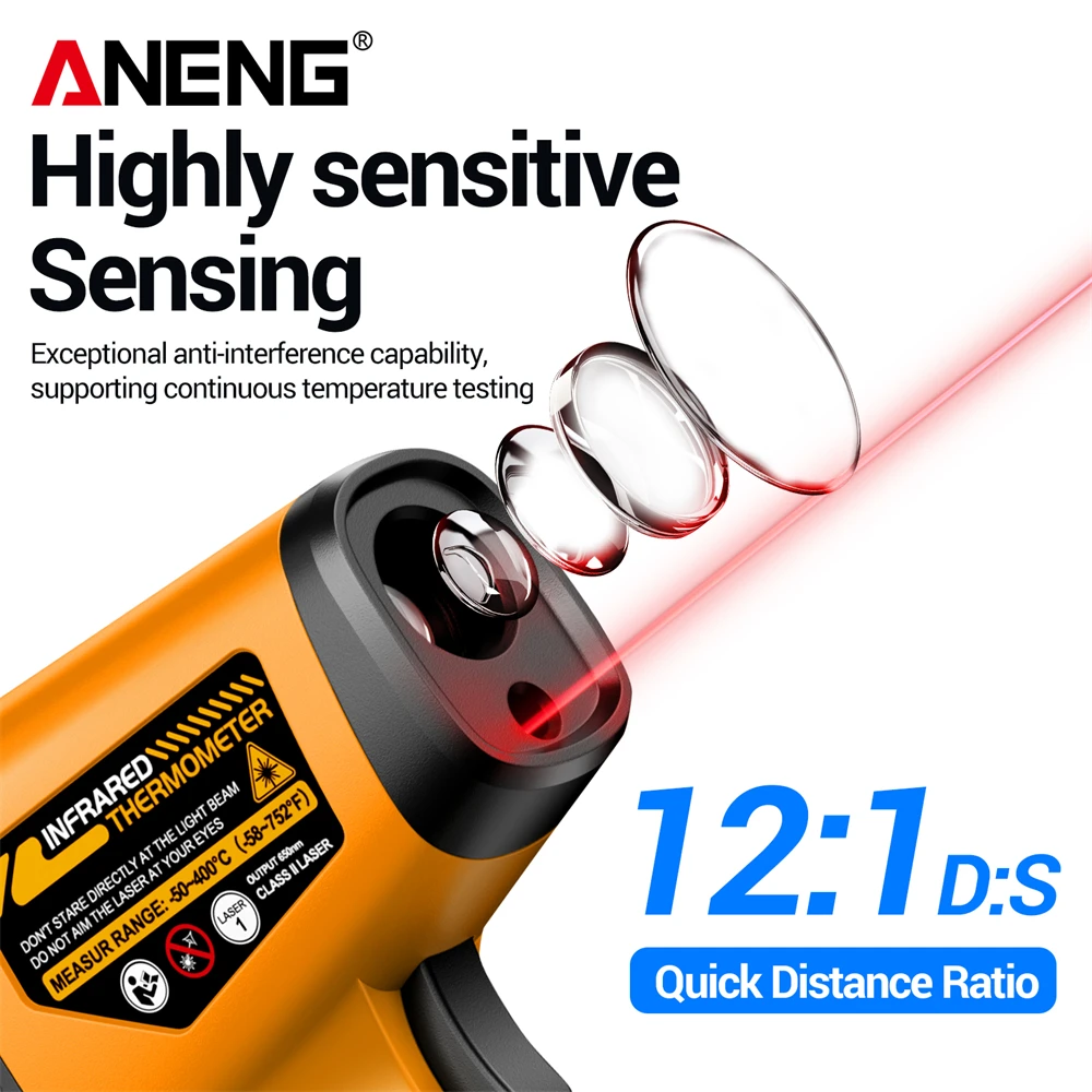 Infrared Laser Thermometer Gun - Industrial Laser Thermometer Gun recension och pris