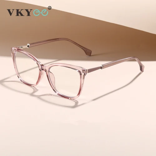 VICKY nuevo Simple ojo de gato diseño personalizado moda Anti-luz azul gafas de lectura prescripción personalizable 27007