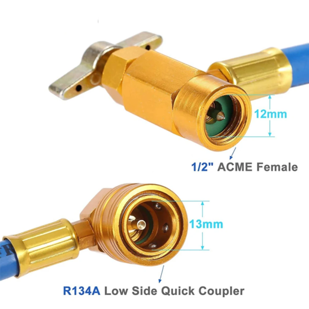 Universelles r134a schlauch freon füll werkzeug füllen auto klimaanlage r22 r134a kältemittel manometer für auto