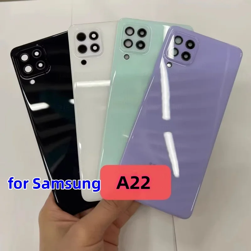 

Замена задней крышки для Samsung Galaxy A22 SM-A2250 A2260 A225F/M A226B, крышка батарейного отсека, задняя дверь, чехол, задний чехол