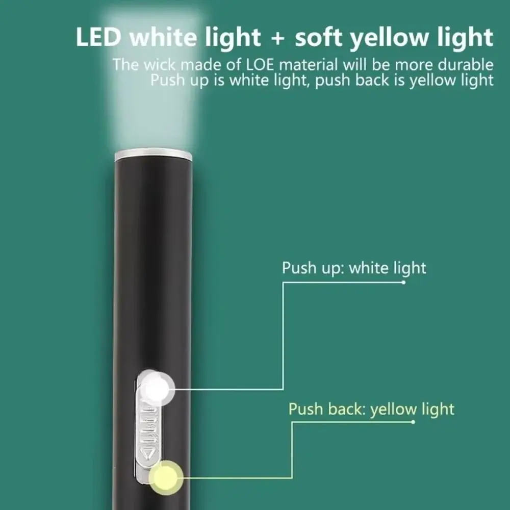 Portable Stainless Steel Mini LED Flashlight Multi-Purpose USB Rechargeable Torch Light Portable Penlight Fishing Tool
