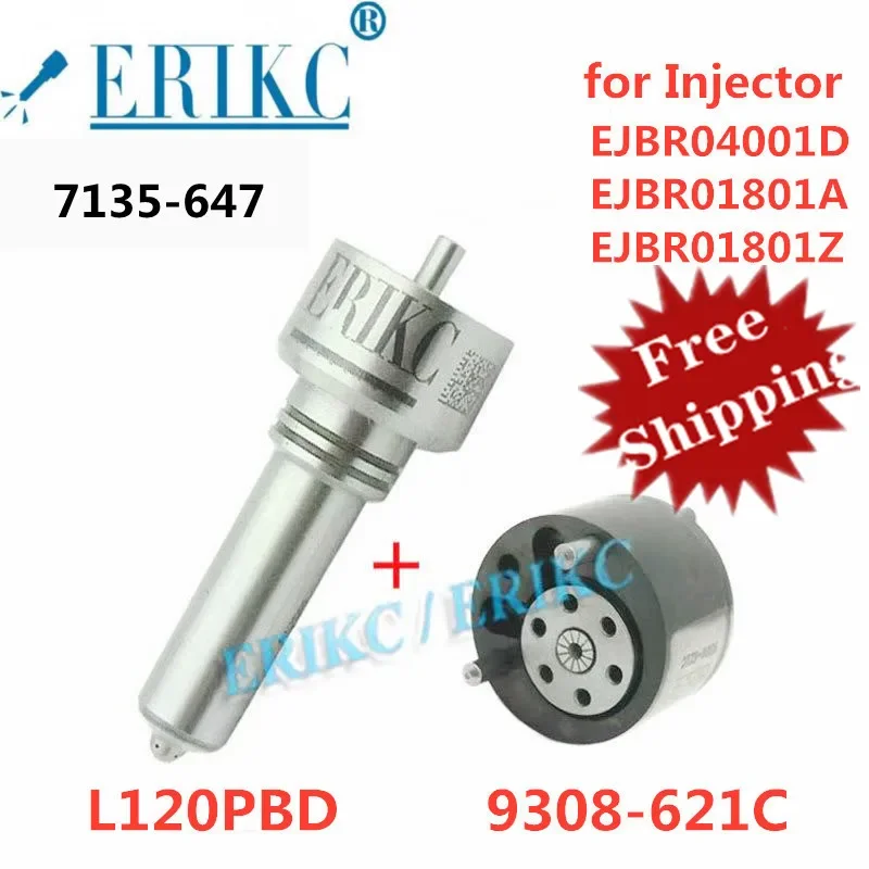 ERIKC 166009384R 28232242 7135-647 VALVE 9308-621C Nozzle L120PBD For Delphi EJBR04001D EJBR01801A EJBR01801Z