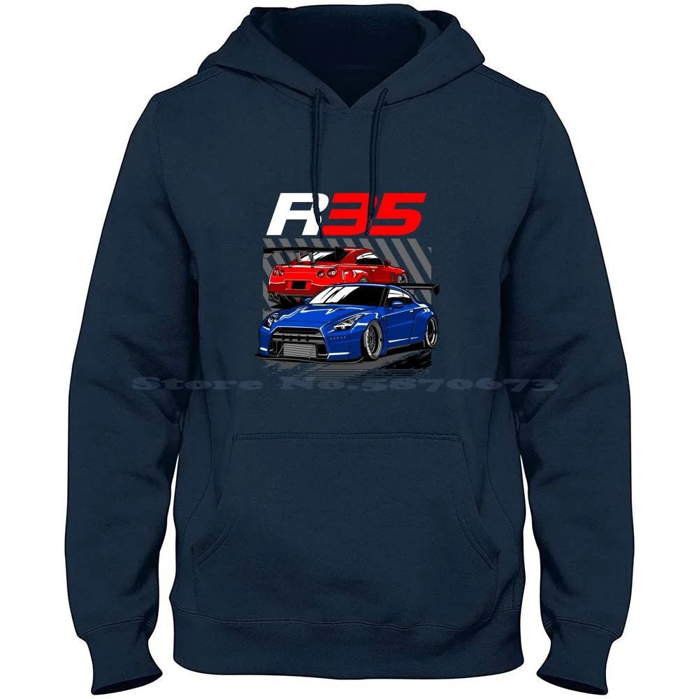 Pandem R35 100% Cotton Hoodie Gtr R35 God Zilla Jdm Japan Racing Car Automotive Super Drift Drag King Stance Nismo