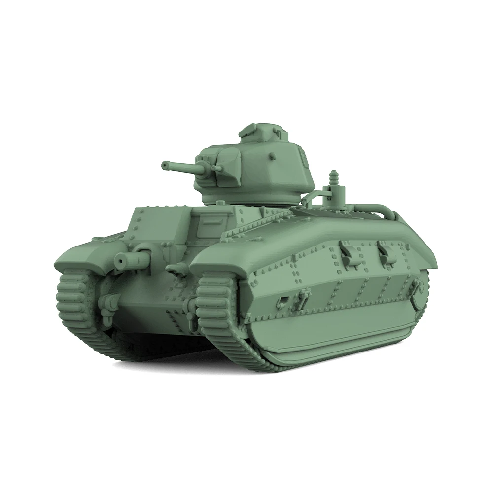 SSMODEL SS350652 1/350  Military Model Kit France B1 Heavy Tank (Phase III) Miniature Static Model War Games