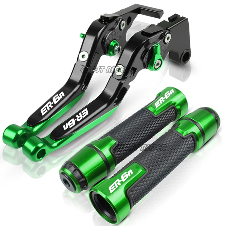 For Kawasaki ER6N ER-6N ER 6N 2009-2016 Motorcycle Accessories Handlebar Grips Adjustable Extendable Folding Brake Clutch Levers