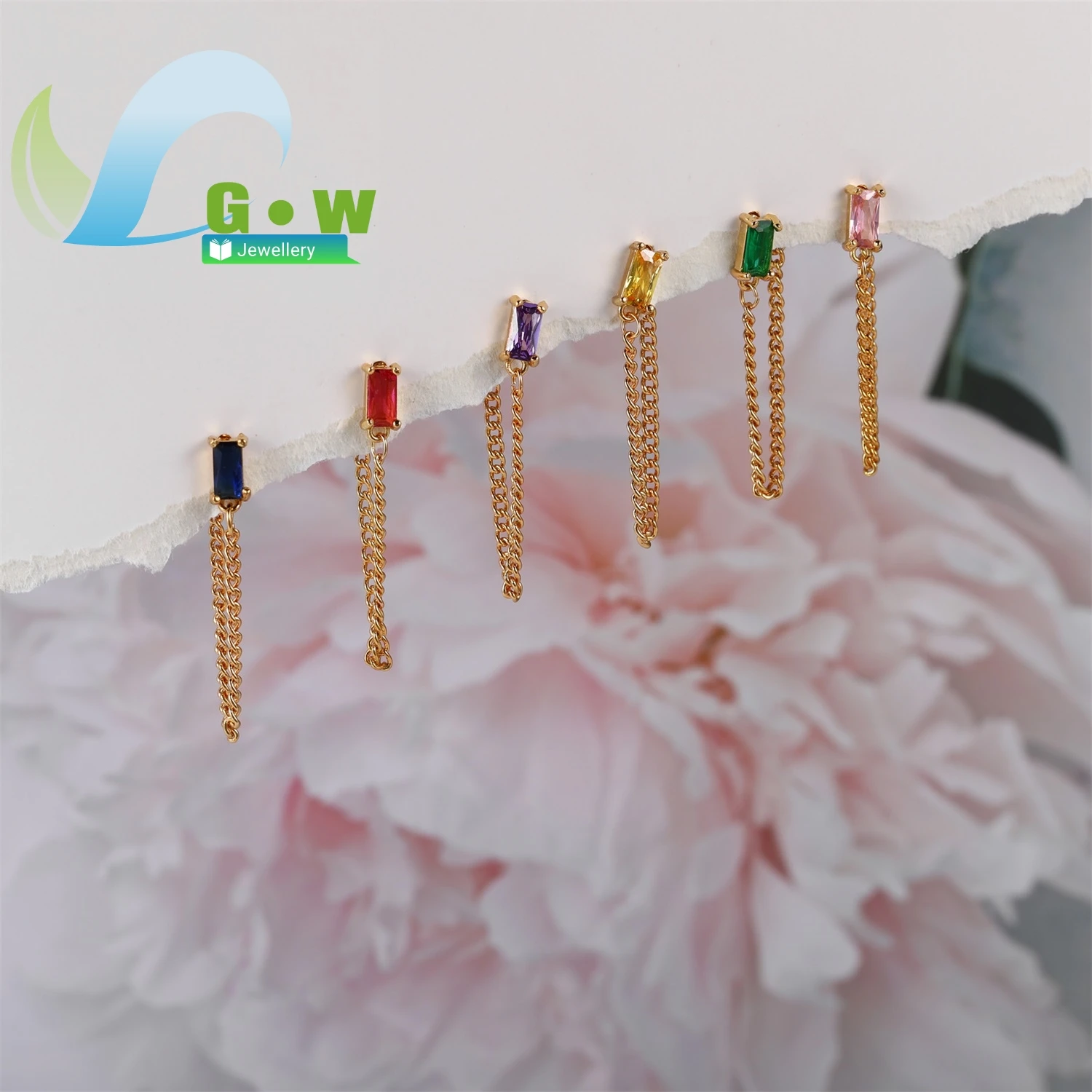 

Прямоугольные серьги-гвоздики с цирконом, медные, с покрытием из настоящего золота, с застежкой-бабочкой, в стиле Ins, женские украшения для ушей, в наличии, прямые поставки