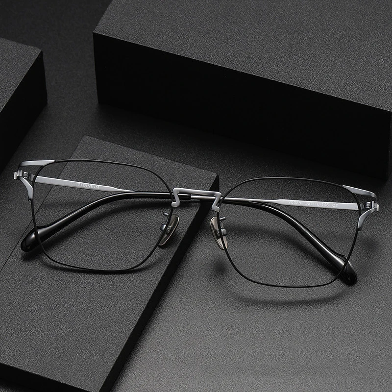 

New Personalized Vintage Mens Titanium Eyeglasses Frame Women's Computer Wyewear Spectacles Rectangle Glasses