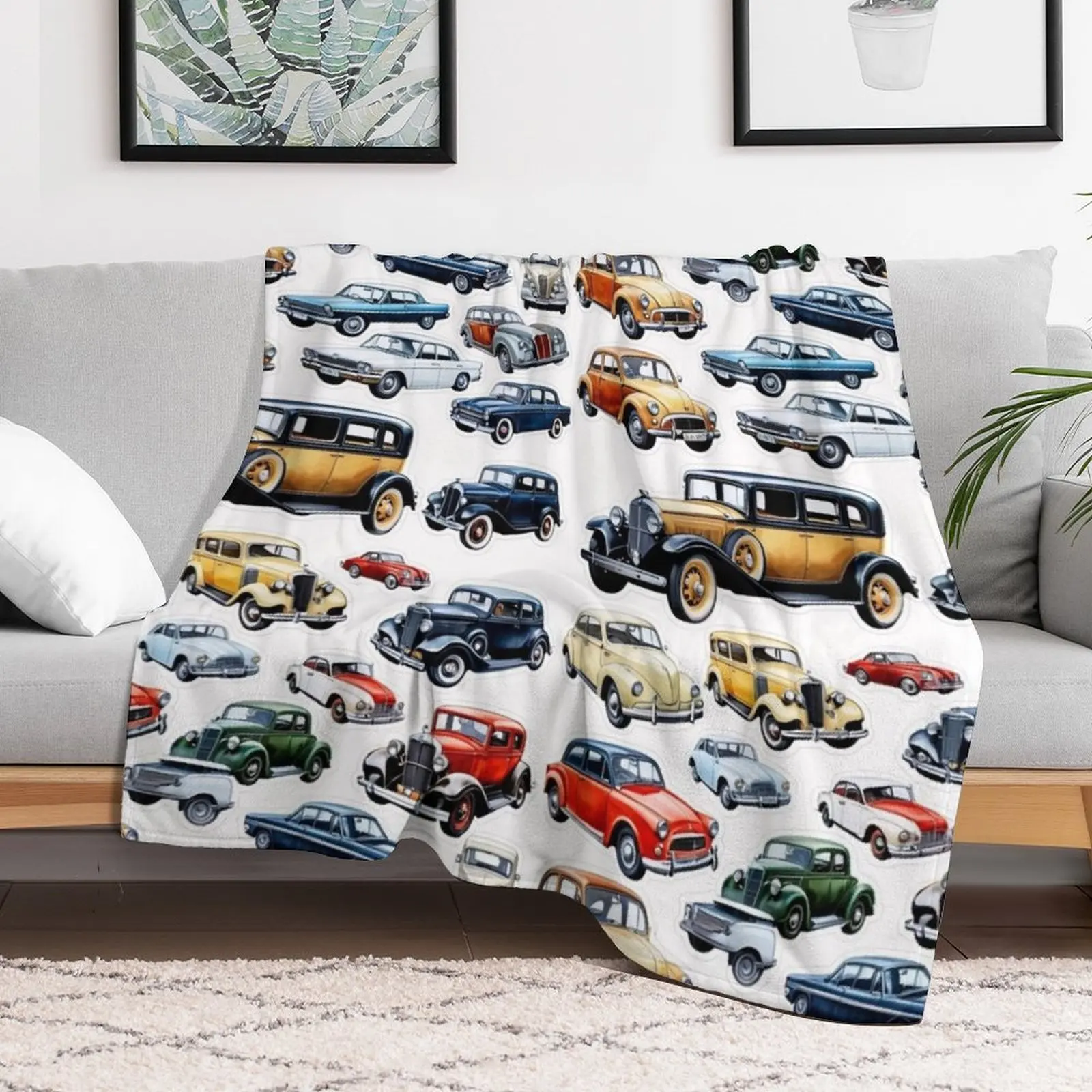 CAR COLLECTION Throw Blanket Hairy Moving Blankets For Bed manga Blankets