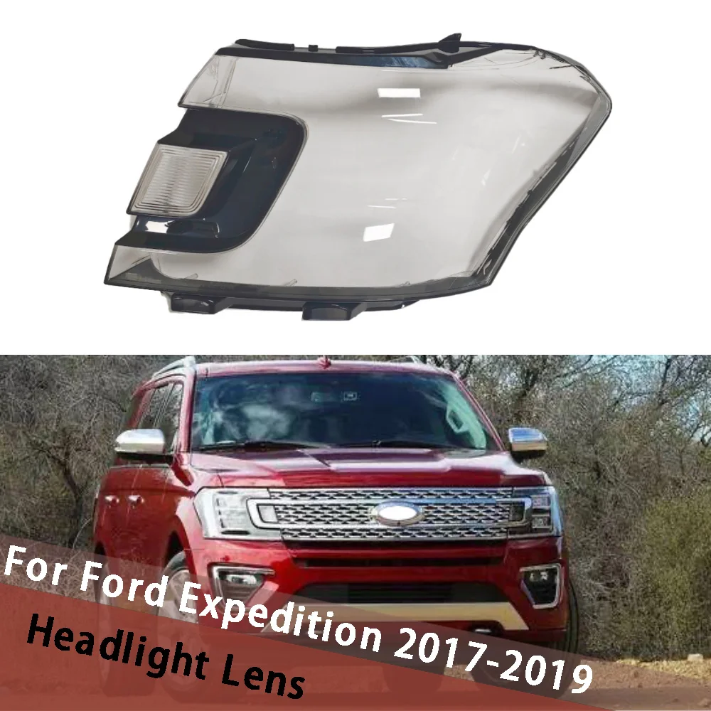 

For Ford Expedition 2017 2018 2019 Headlamp Cover Shade Headlight Lens Lamp Shell Masks Plexiglass Replace Original Lampshade