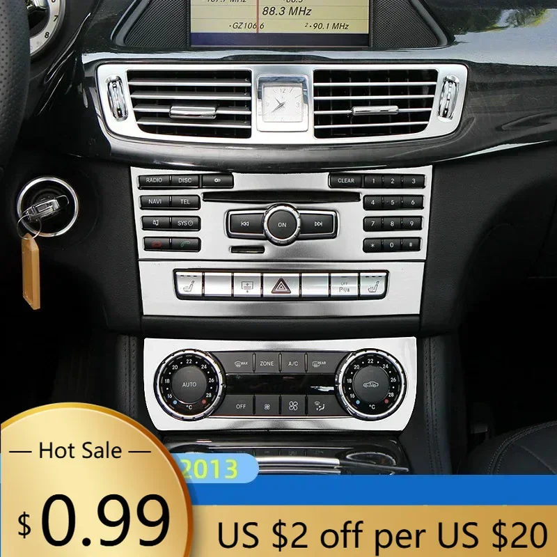 

Steering Covers Car Center Console Air Conditioning CD Control Panel Cover Trim For Mercedes Benz CLS 350 cls300 W218 2012 201