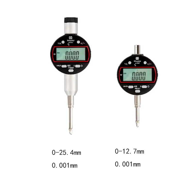 IP67 0-12.7 25.4 50.8 100.8mm 1micron impermeabile antipolvere Bluetooth digital displayindicatore digitale indicatore di quadrante metrico in pollici