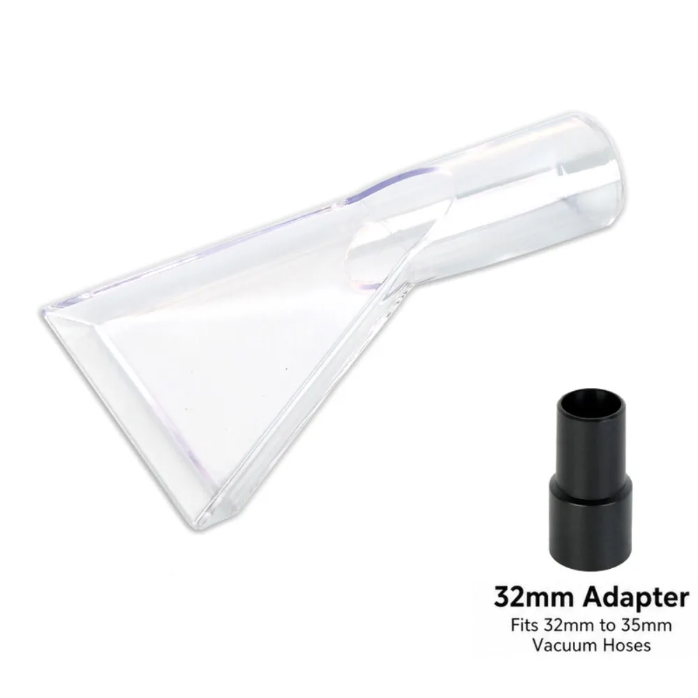 Transparent Vacuum Cleaner Nozzle Plastic Angled Head Carpet Cleaning Nozzle Wide Mouth Water Suction Upholstery Cleaning Nozzle
