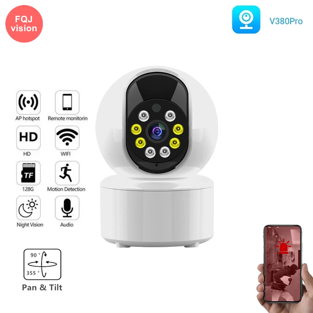 

3MP Home Security Wireless IP Cameras V380 Pro P2P Wifi IP CCTV Cameras Human Track Camera Baby Monitor for Home Security