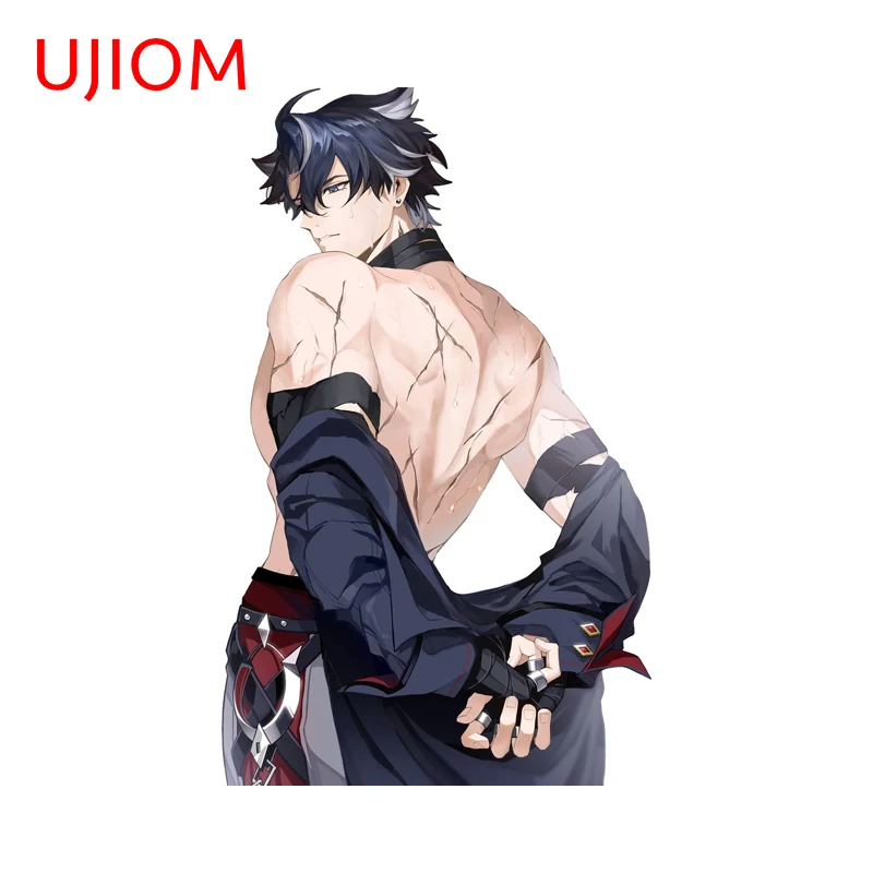 UJIOM Genshin Impact Wriothesley Sexy Wall Stickers Super Alluring Man Back Computer Cooler Decal Vinyl Bathroom Accessories