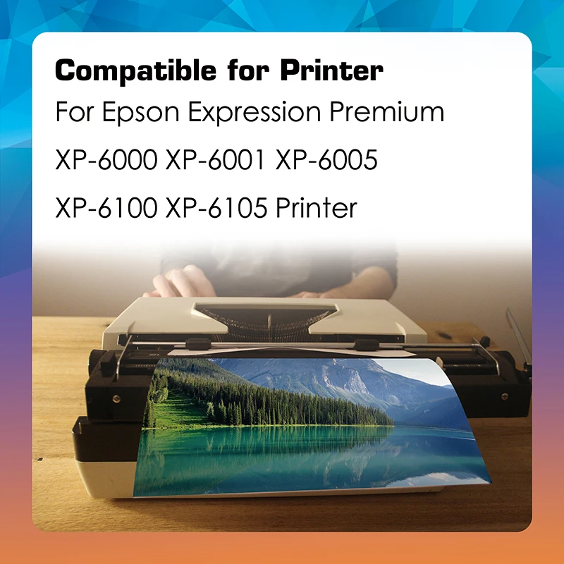 Cartucho de tinta Compatible con Qualicom 202XL T02G1 T02H1 1SET 5PSC para Epson Expression Premium XP6000 XP6005 XP6100 XP6105