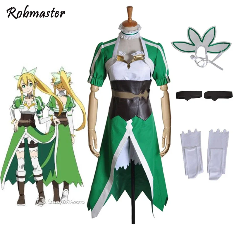 Disfraz de Cosplay de Anime Fairy Dance Sword Art Online SAO LEAFA Kirigaya Suguha, Uniforme de Suguha Kirigaya, Conjunto Completo
