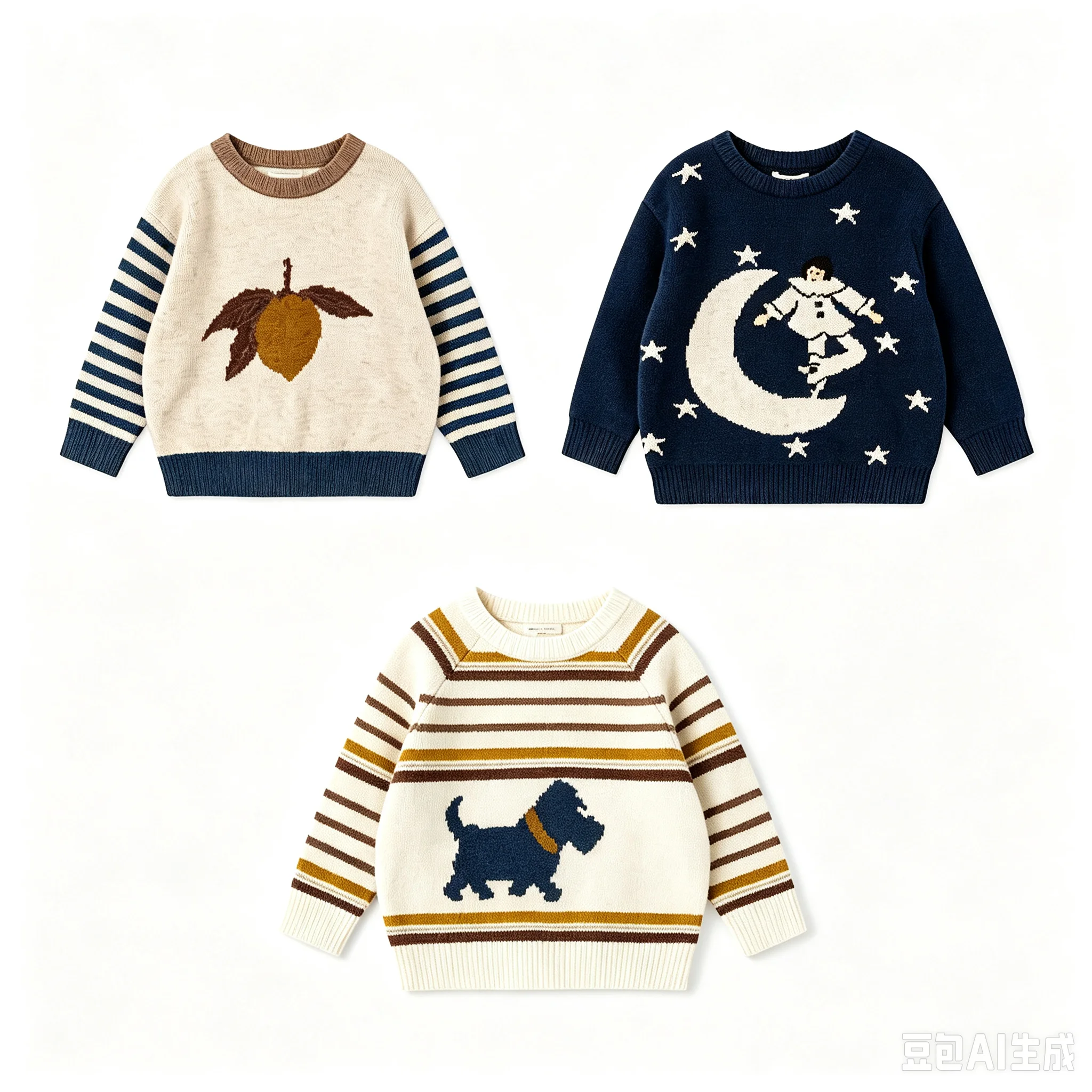 Soft Knitted Little Girls Long Sleeve Graphic Sweater Cardigan Sleeveless Bow Trim Knit Dress,Toddler Boys Spring Fall Clothing