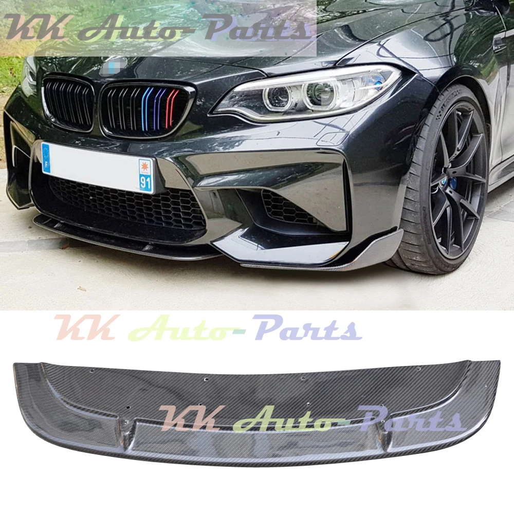 Carbon Fiber Front Bumper Splitters Apron Flaps For BMW F87 M2 2016 UP Car Styling