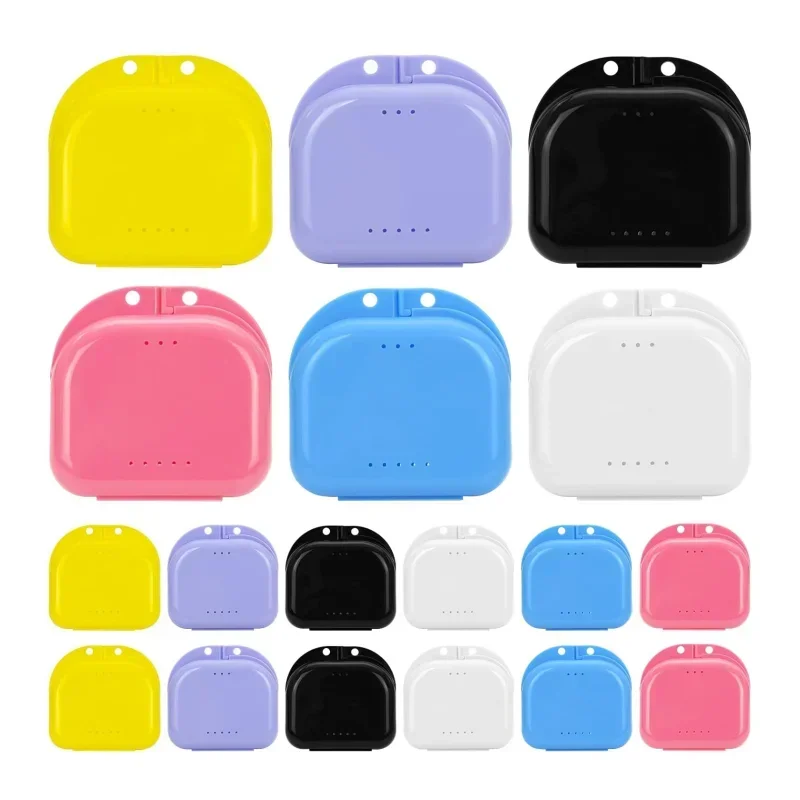 Dental Retainer Container Box Case Denture Aligner Mouthpiece Box Teeth Orthodontic Invisible Braces Storage Box