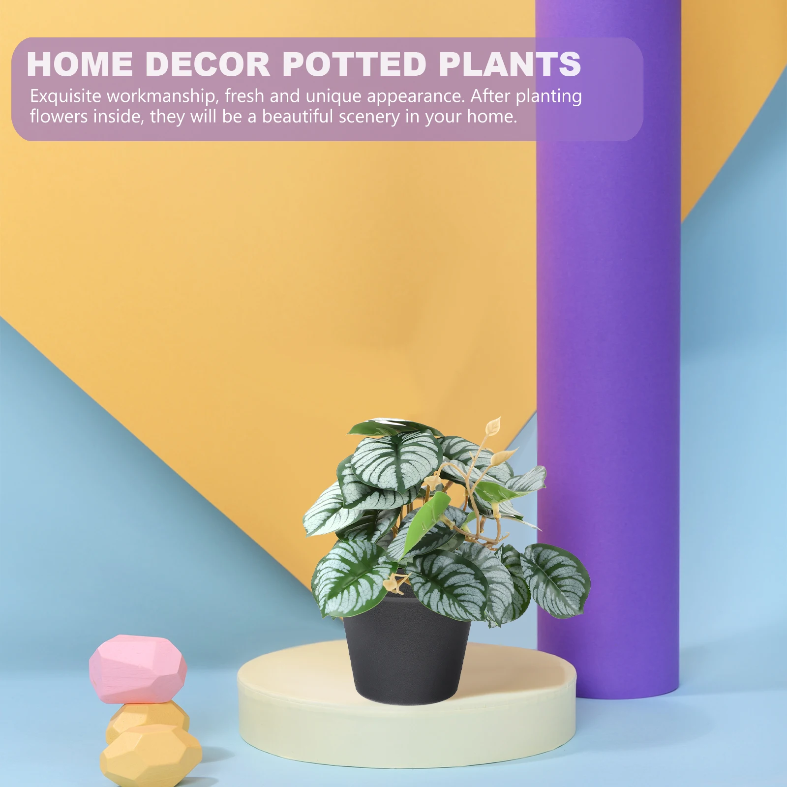 

1pc Simulation Bonsai Artificial Green Plant Decoration Desktop Potting Decorative Indoor Home Office Plants Adorn Lifelike Fake