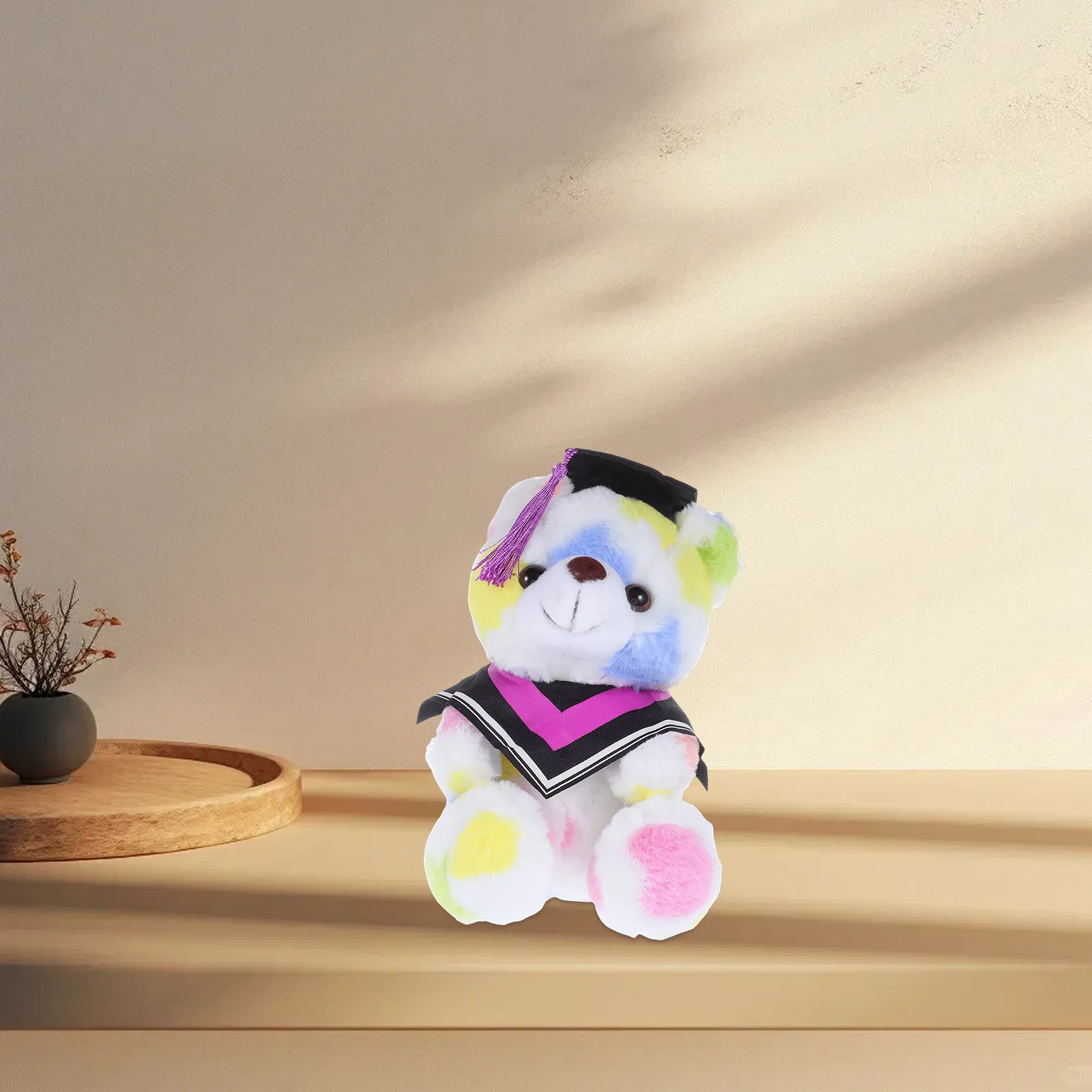 

Мягкий и удобный плюшевый мишка для выпускного сезона, милый мультяшный маленький выпускной мишка-сувенир для празднования