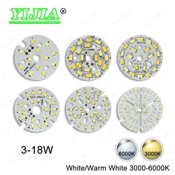 10pcs SMD2835 Two Colors Light Board 3W 5W 7W 9W Lamp Panel PCB With LED Light Source Board For DIY Downlight LED Bulb Light
