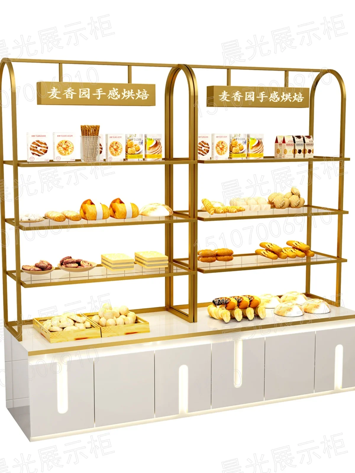 Bread display cabinet cake model baking cashier counter pastry decoration