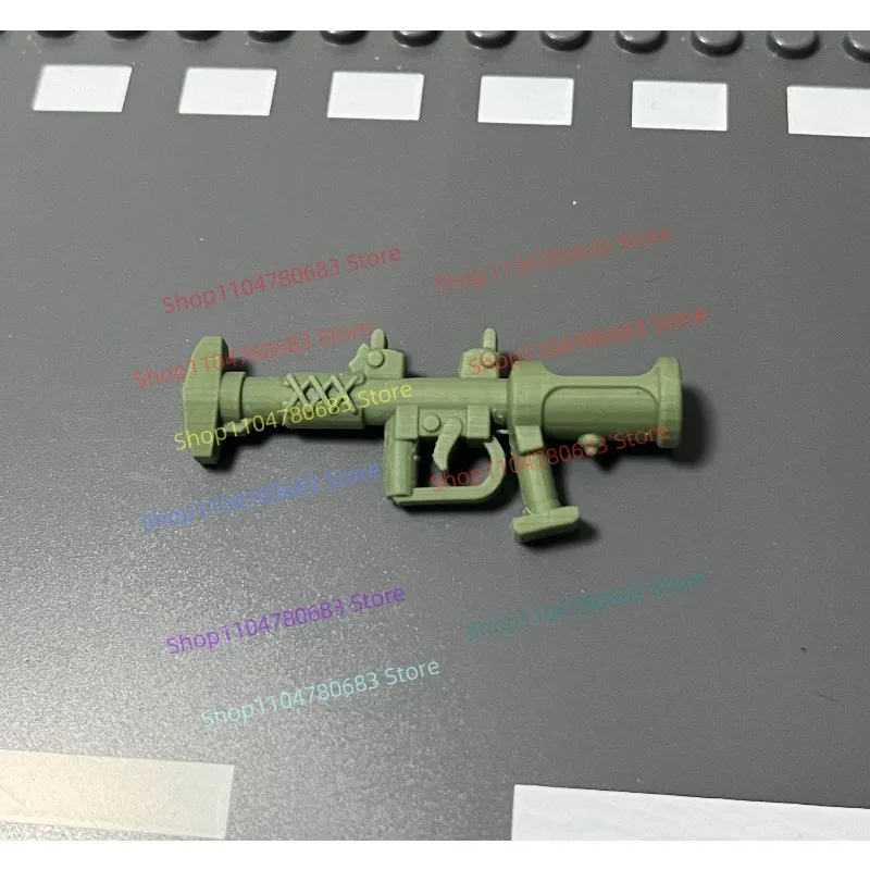 MOC New Minifigure Accessory Military Anti-tank Launcher, Building Block Toy, Collectible, Display Ornament, Holiday Gift