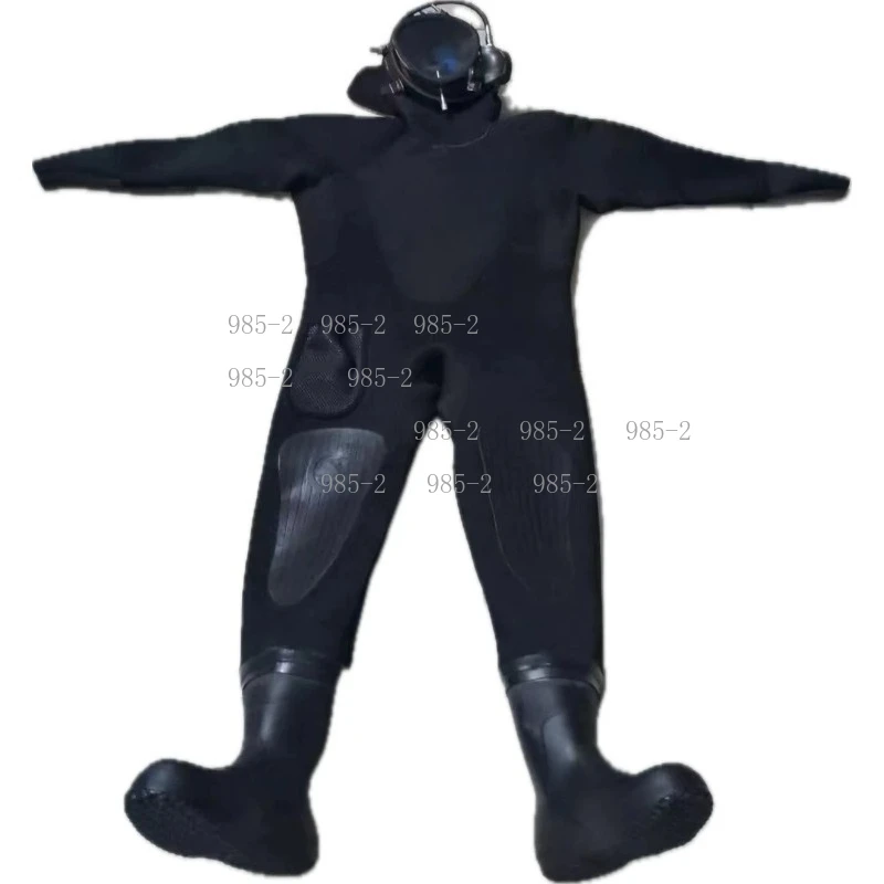 One-piece Full Dry Wetsuit, Sealed Dry Suit for Municipal Engineering Commercial Diving
