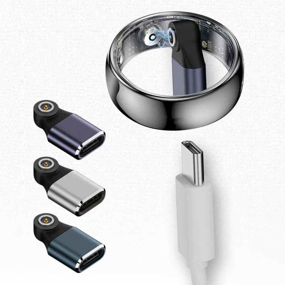 Adapter Type-C do inteligentnego ładowania z okrągłym złączem, kompatybilny z inteligentną magnetyczną głowicą ładującą, nowość 2025