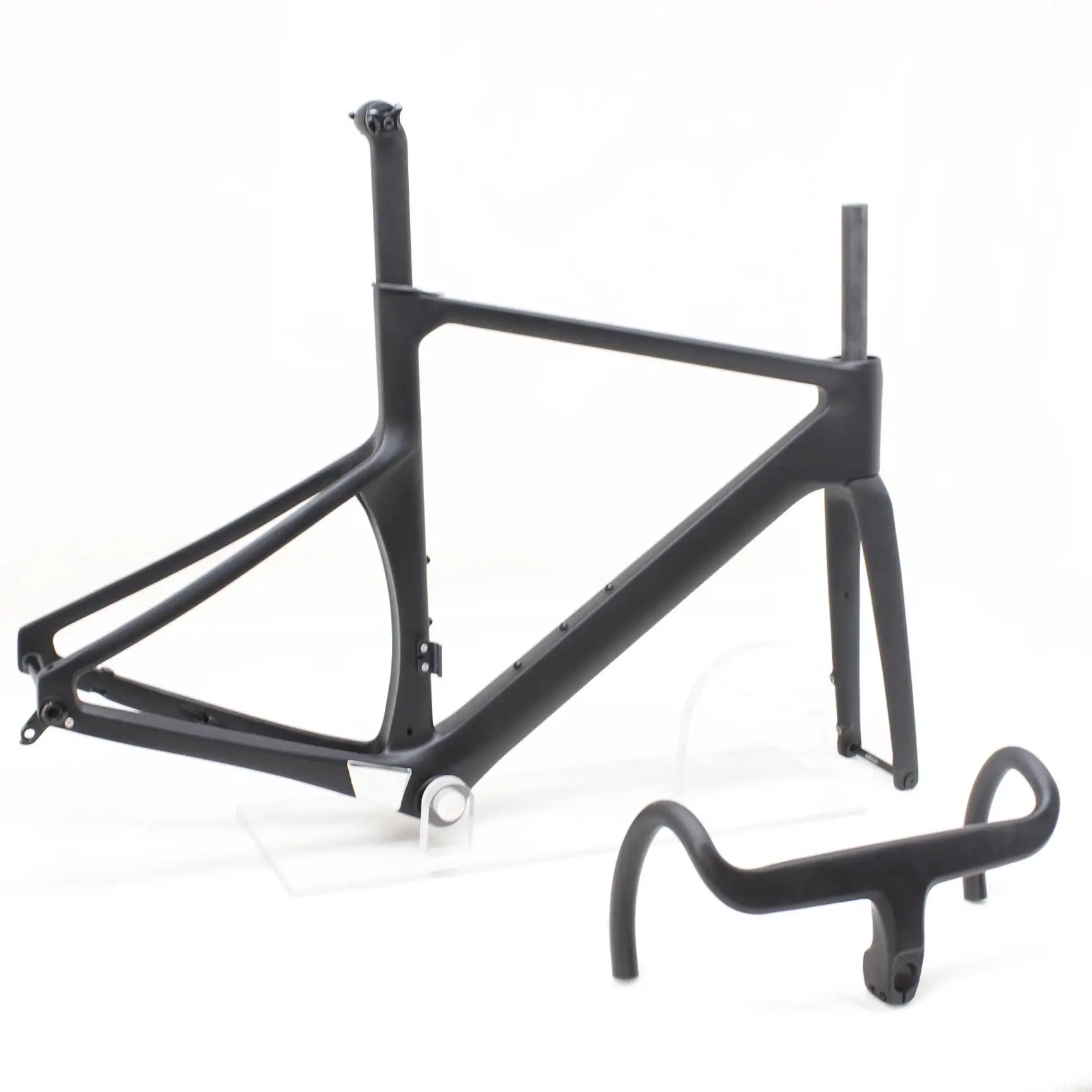 

New Carbon Fiber Road Bike Frame Disc Brake 700C Thru Axle 12*142mm Full Internal Cable Bicycle Frames