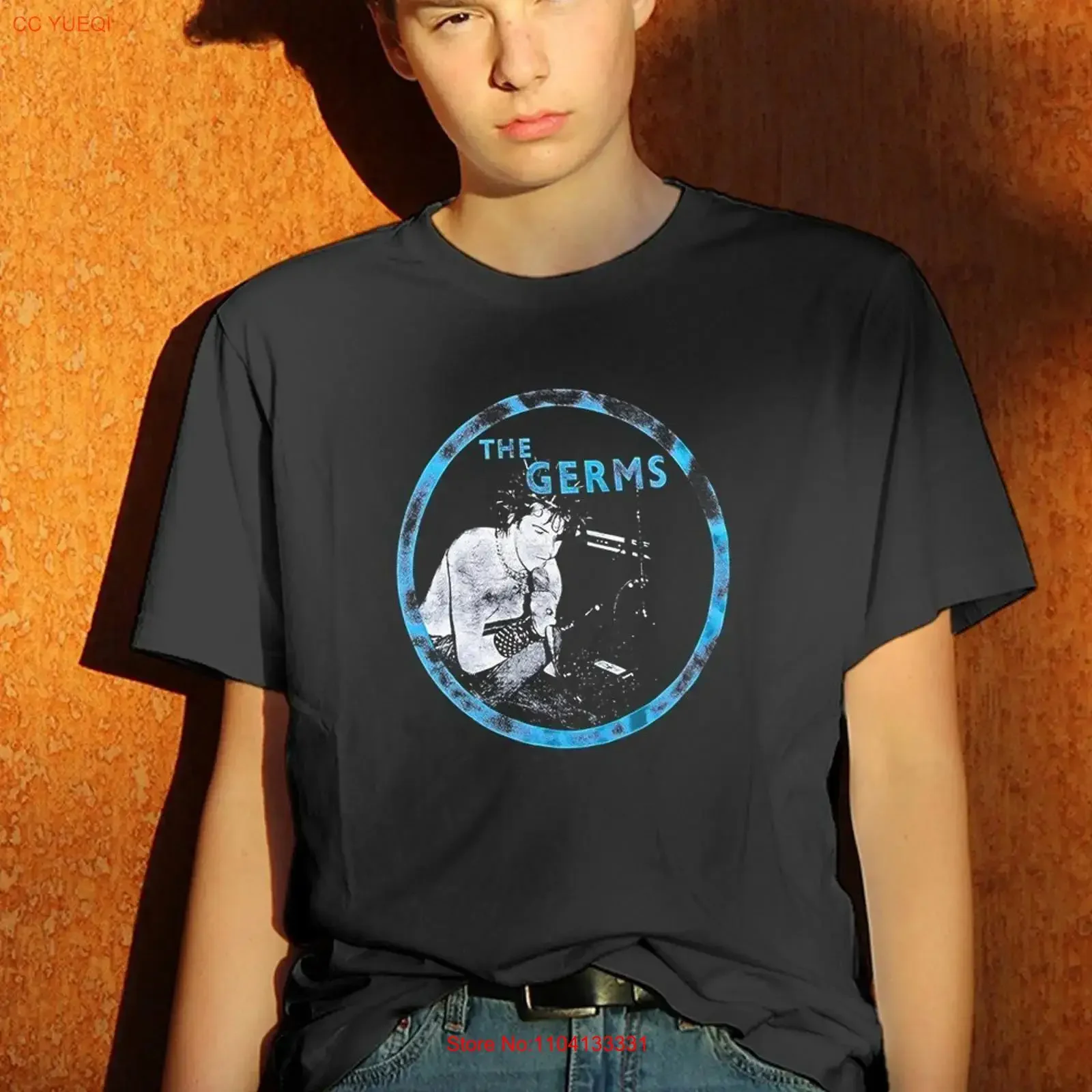 Vintage The Germs Punk Rock Late 90s Early 2000s Music Band Grunge T Shirt vintage Washed Versatile streetwear Comfortable