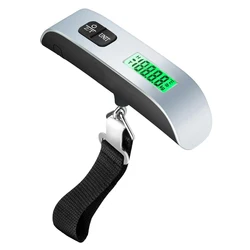 Digital Luggage Scale 110Lb/50Kg Hanging Baggage Scale LCD Display Portable Suitcase Weighing Scale Travel Luggage Weight Scale