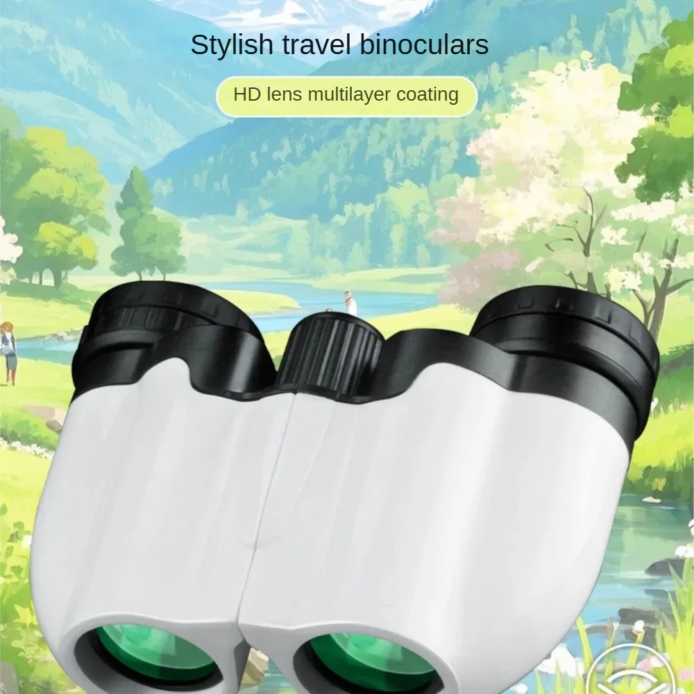 

10x22 Professional HD Mini Binoculars Portable Folding with Twist-Up Eyecups for Concerts Travel Camping Hunting Kids Gift