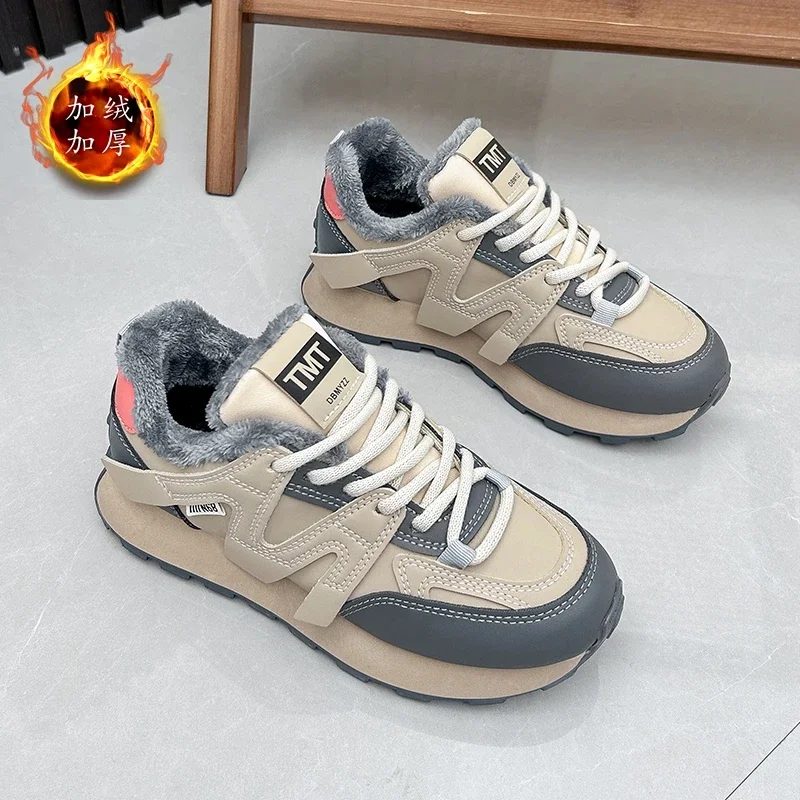 

2023 Popular Women Golf Training Warm Fur Golf Shoes for Ladies Anti-Slippery Gym Shoes Womens Winter Golf Sneakers Female