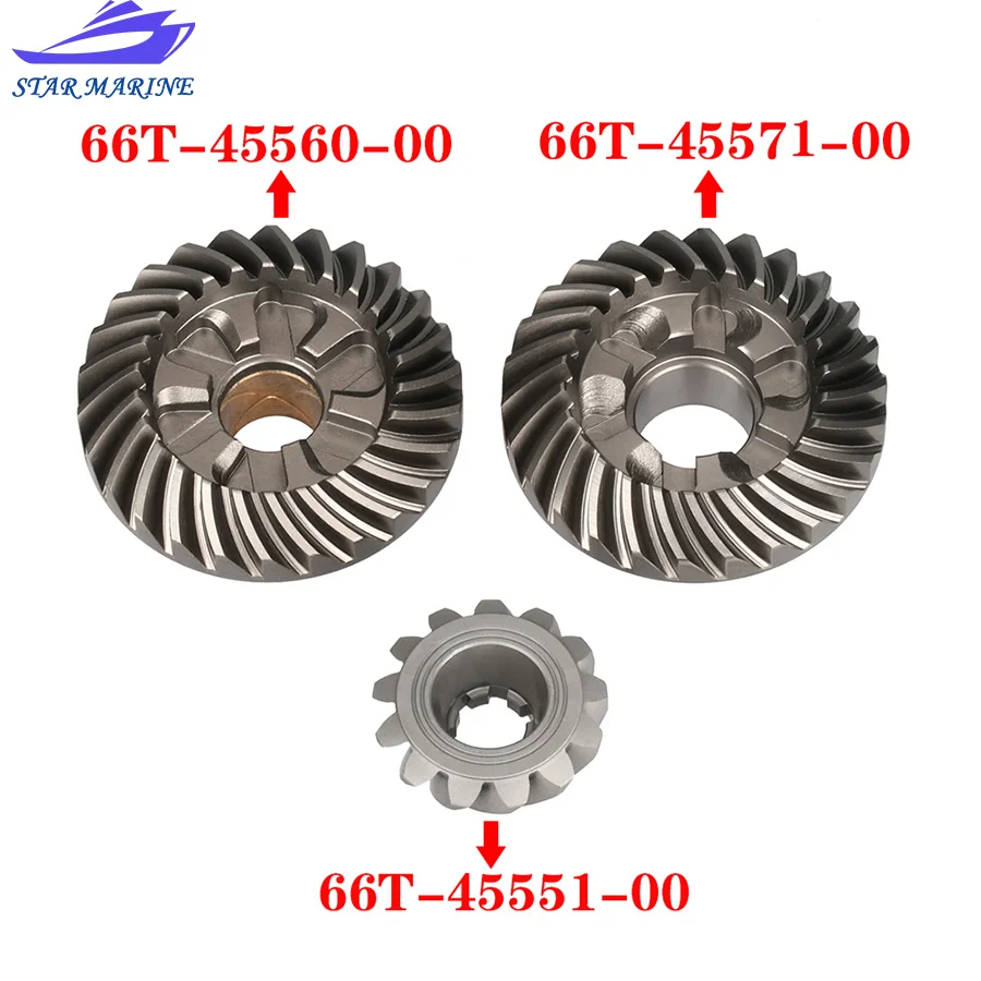 66T Gear kit 66T-45560 for YAMAHA 2 stroke 40HP outboard motor 66T-45560-01 66T-45571-00 66T-45551-00 2 Stroke 40HP 40X