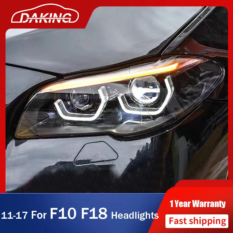 

LED Headlights for BMW 5 Series F10 F18 520 525 530 2011-2017 LED DRL Front Dynamic Turn Signal Lights Headlamps Auto Assembly