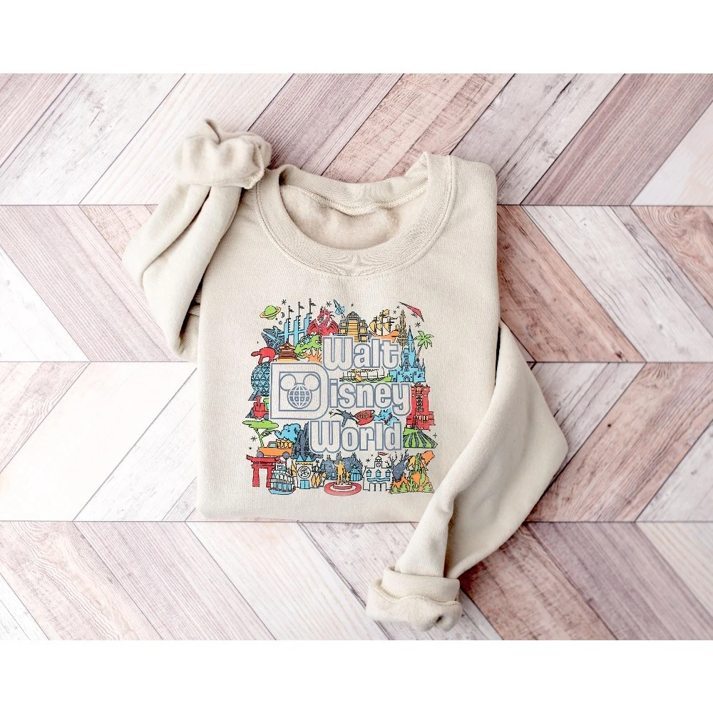 The 2025 Disney Mickey-themed Printed Pullover Is A Loose and Warm Couple's Sweatshirt for Fashionable Girls in Autumn