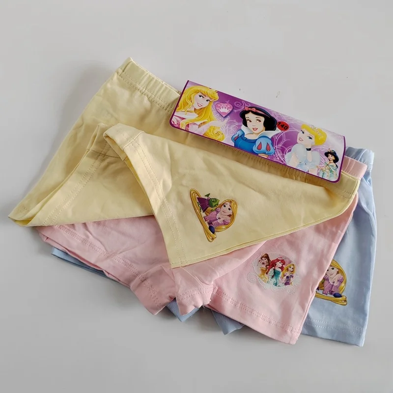 

Disney Snow White Cartoon Printed Girls' Soft And Comfortable Cotton Boxer Underwear Set Of Three