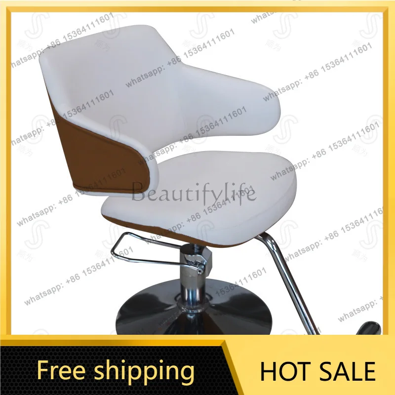 Factory Direct Sales New Barber Shop Chair Lift Reclining Simple Perm and Dyeing Seat
