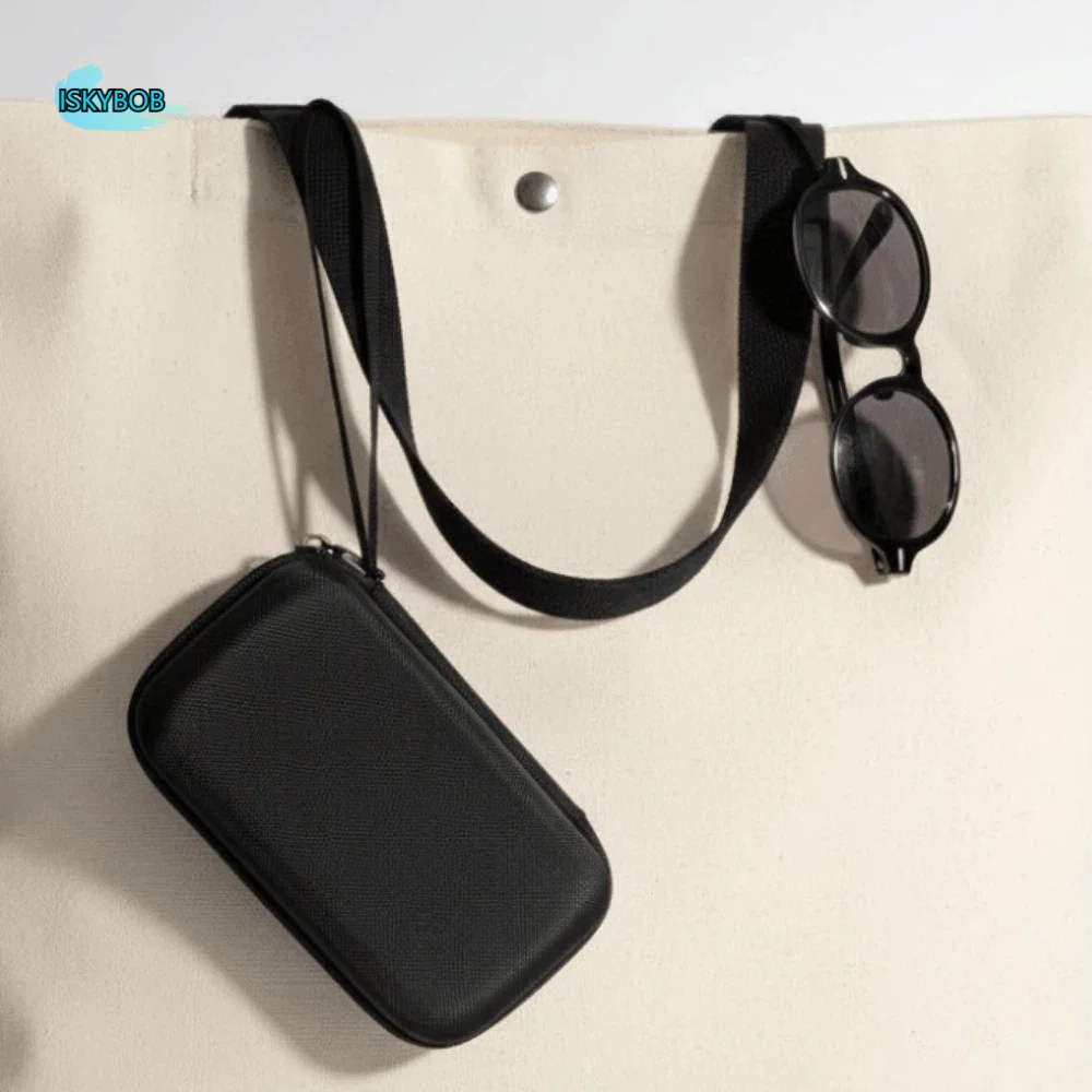 

Portable 2/4 Slots Glasses Organizer Large Capacity Oxford Cloth Glasses Storage Box Black Dust-proof Sunglasses Protective Case