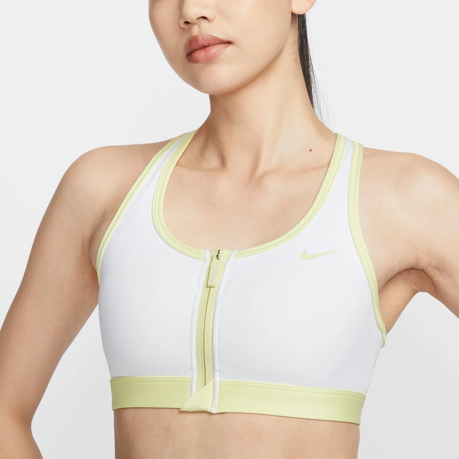Nike Authentic New Women's Medium Strength Support Zipper Sports Underwear HM4586-100