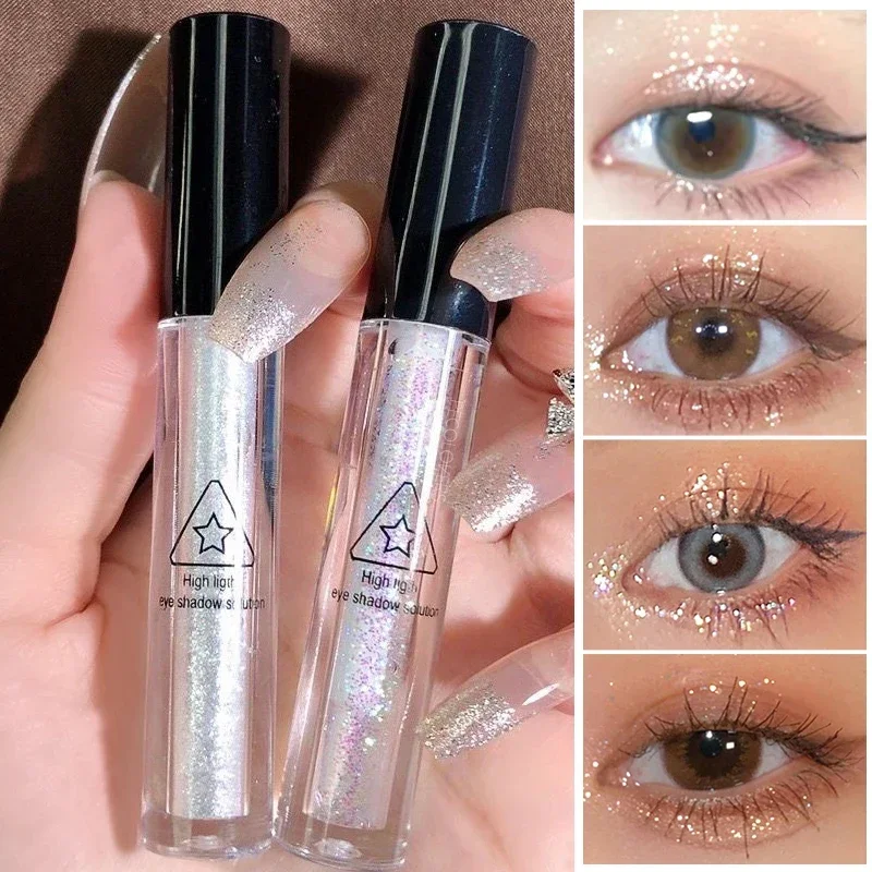 New Super Glitter Liquid Eyeshadow Waterproof Diamond Eyeliner Makeup Metallic Eye Liner Pen Eyes Beauty Party Korean Cosmetics