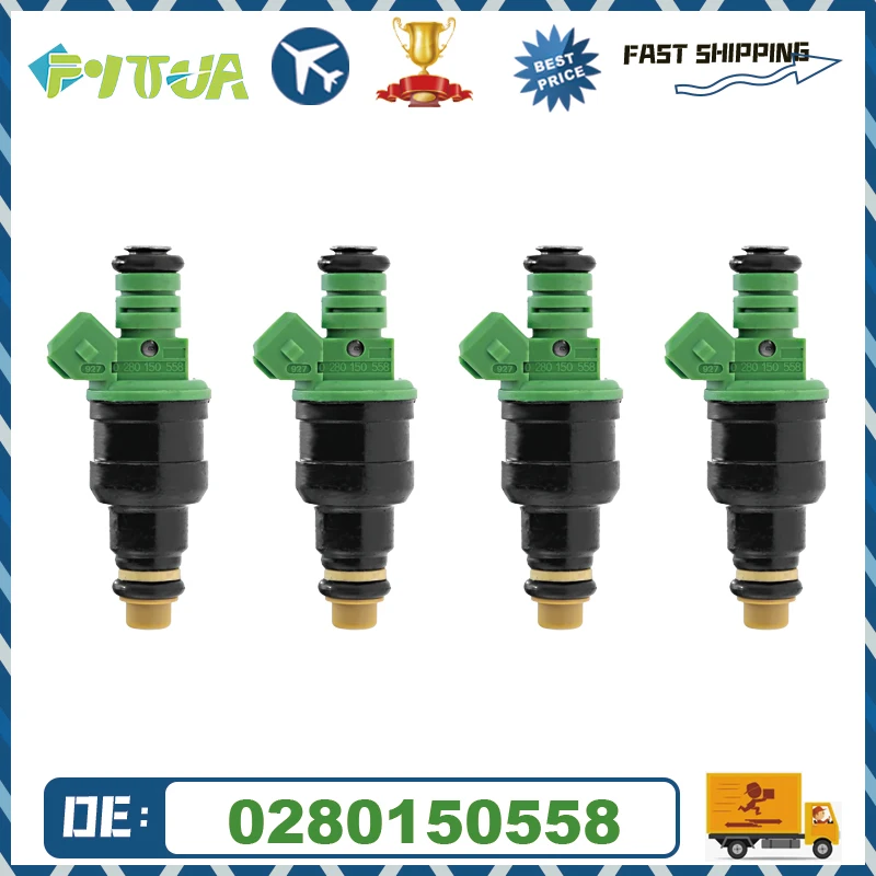 

4pcs Fuel Injector 0280150558 For Pontiac Ford Mustang Chevrolet Camaro Corvette 0 280 150 558 FJ760