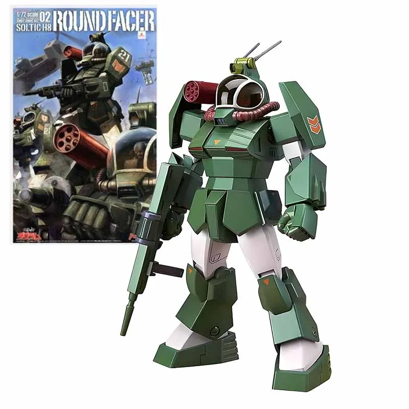 Gsc original max 02: 1/72nd escala soltic h8 roundfacer anime figura de ação montagem modelo brinquedos modelo colecionável ornamentos presente