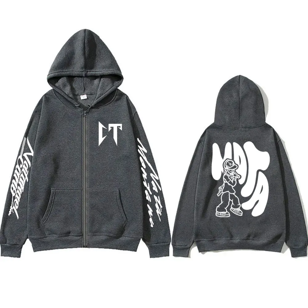 Sudadera con capucha de la cantante Natanael Cano Nata Montana Corridos Tumbados para hombre y mujer, chaqueta con cremallera de Hip Hop, sudaderas