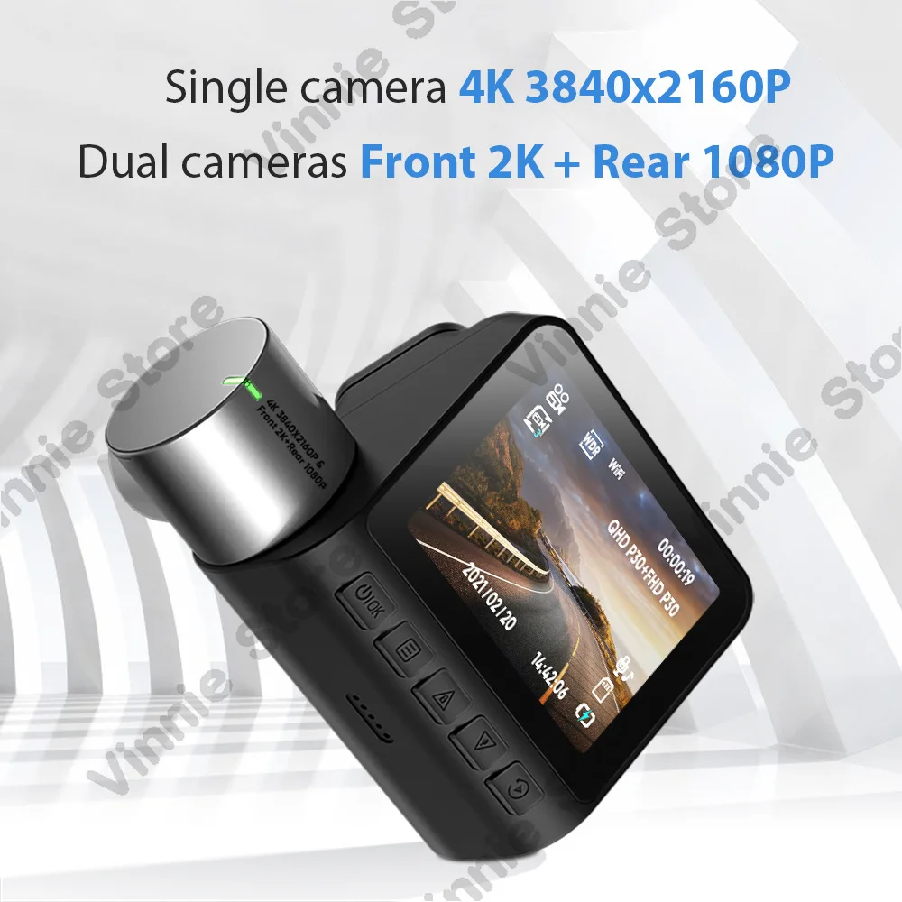 2-inch driving recorder 4K dual-lens HD WIFI version of GPS mobile phone interconnection track CAR DVR
